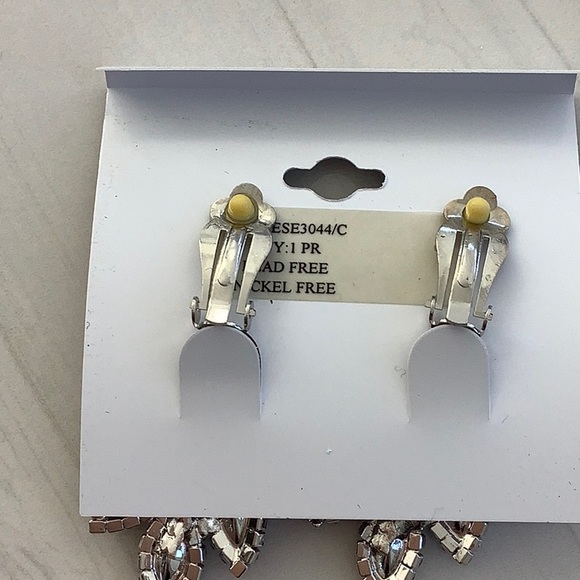 AB Crystal Clip On Earring - Picture 2 of 3